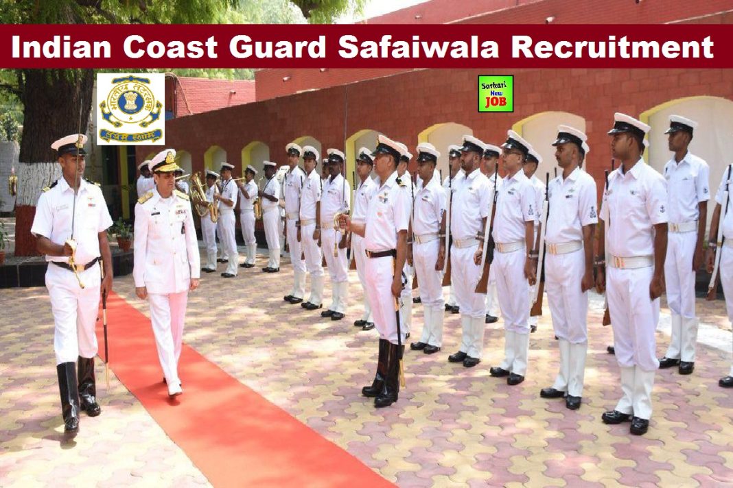 Indian Coast Guard Safaiwala Bharti 2022 Notification For Enrolled