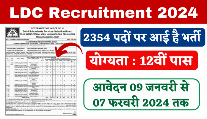 Ldc Recruitment Notification Out For Ldc Junior Assistant Big Update