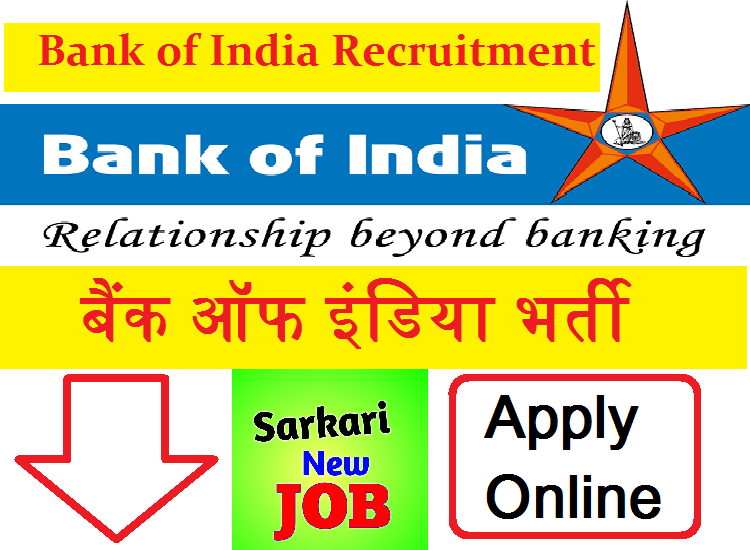 Bank of India Recruitment Apply Online 2022 Notification बैंक ऑफ इंडिया भर्ती