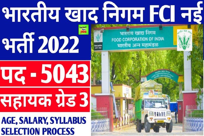 FCI Vacancy 2022 Out, Apply For 5043 Vacant Posts, Details Here भारतीय खाद्य निगम में बम्पर पदों पर भर्तियां, जानें वैकेंसी व योग्यता समेत खास बातें FCI Vacancy 2022 Out, Apply For 5043 Vacant Posts, Details Here भारतीय खाद्य निगम में बम्पर पदों पर भर्तियां, जानें वैकेंसी व योग्यता समेत खास बातें