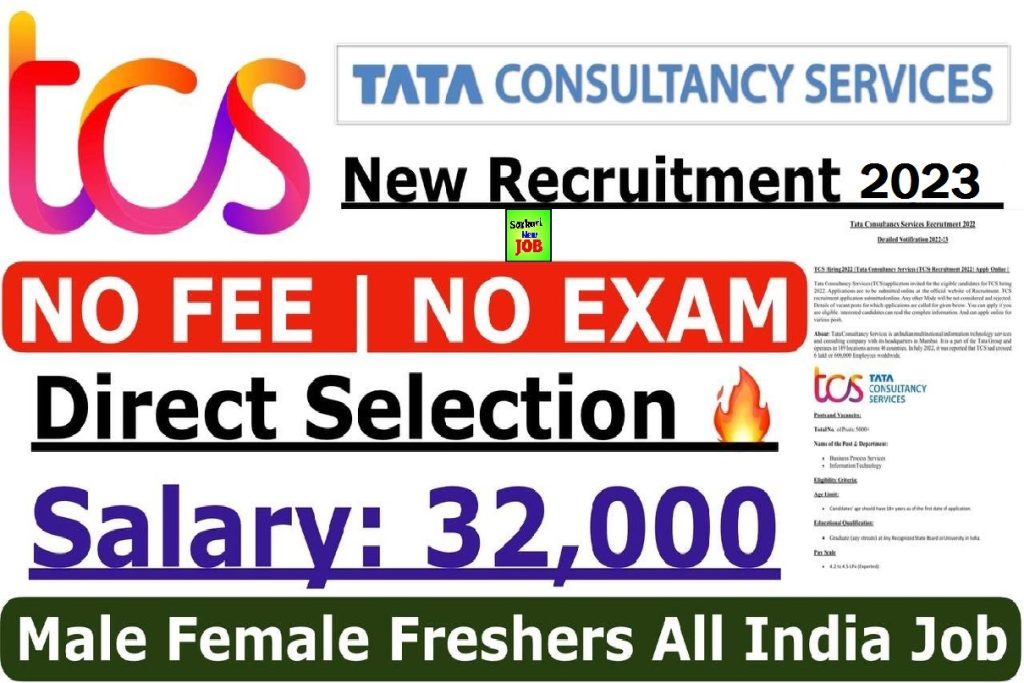 TCS Recruitment 2023 » Applications Invited from 2023 Batch for Hiring through TCS