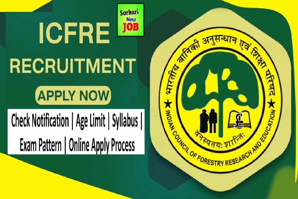 ICFRE Recruitment 2023 » Full Notification, Salary, Last Date, Big News, Apply JRF, Field Assistant 35 Post