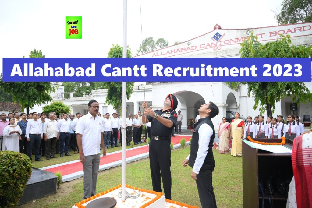 Allahabad Cantt Recruitment 2023 » 8th Passed Required !! Apply Now for Assistant, Teacher, JE Post Big News