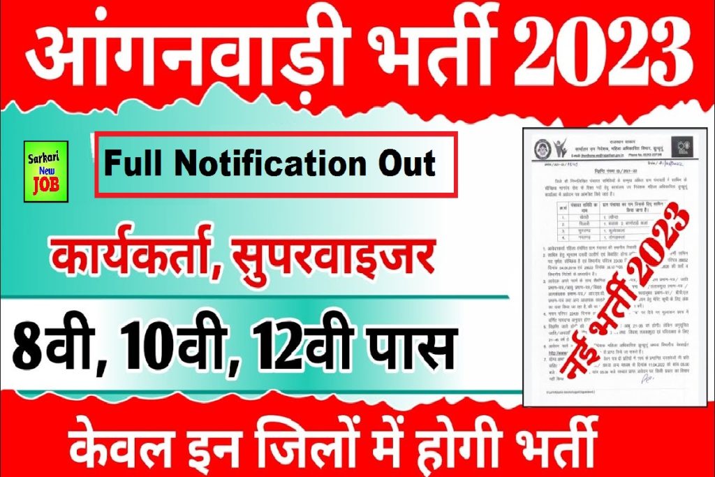 WCD Kadapa Recruitment 2023 » Anganwadi Worker, Helper Bumper Post, Apply Now, Big News