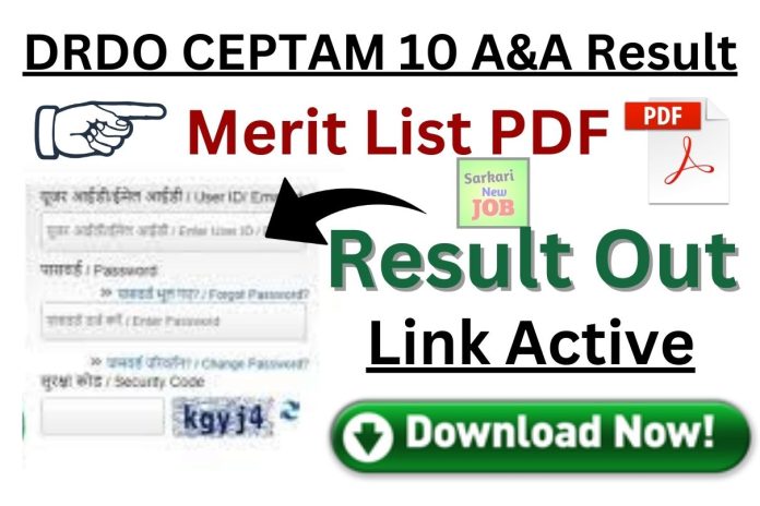 DRDO CEPTAM 10 A&A Result DRDO CEPTAM 10 A&A Result 2023 Download Pdf @ www.drdo.gov.in cut off Provisional Merit list Big News