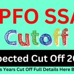 EPFO SSA Expected Cut Off 2023 : Previous Years Cut Off Full Details Here Big News