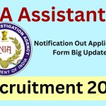 NIA Assistant SI Recruitment 2023 Notification Out Application Form Big Update