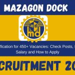 Mazagon Dock Recruitment 2023 New Notification for 450+ Vacancies: Check Posts, Eligibility, Salary and How to Apply