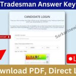 SSB Tradesman Answer Key 2023 Download PDF, Direct Link