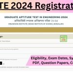GATE 2024 Registration Eligibility, Exam Dates, Syllabus PDF, Question Papers, Cut off