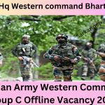 Indian Army Western Command Group C Offline Vacancy 2023 | Army Hq Western command Bharti 2023