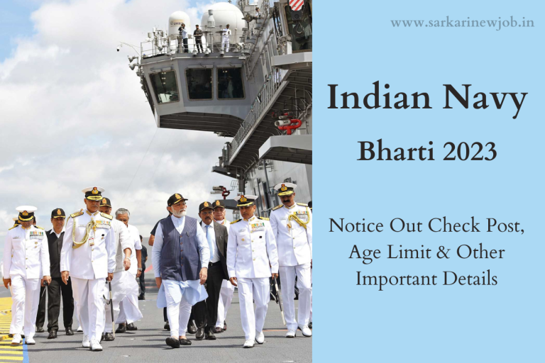 Indian Navy Bharti 2023 Notice Out Check Post, Age Limit & Other Important Details