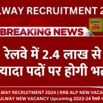 RAILWAY RECRUITMENT 2024 | RRB ALP NEW VACANCY RAILWAY NEW VACANCY Upcoming 2023-24 रेलवे भर्ती