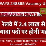 RAILWAYS 248895 Vacancy Update | ALP, TTE, NTPC, GROUP D, RPF/RPSF | Vacancies Increased ?|#REALITY