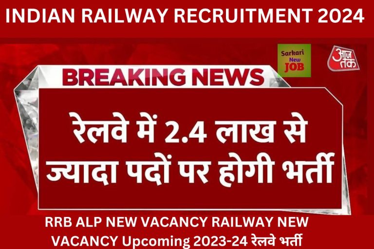 INDIAN RAILWAY RECRUITMENT 2024 RRB ALP NEW VACANCY RAILWAY NEW