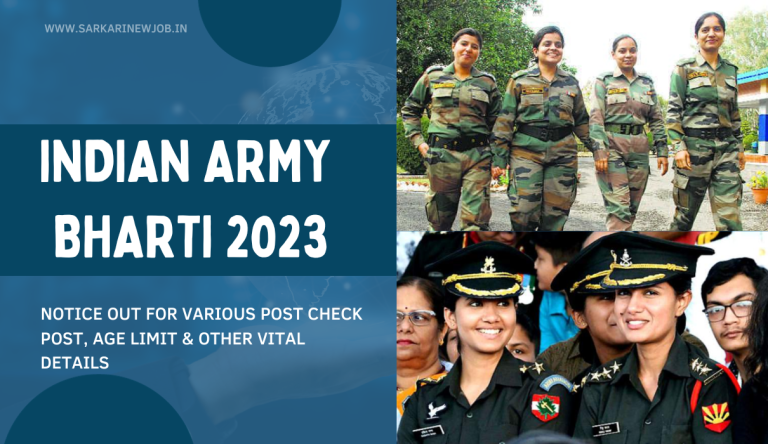 Army Bharti 2023 Notice Out For Various Post Check Post, Age Limit & Other Vital Details