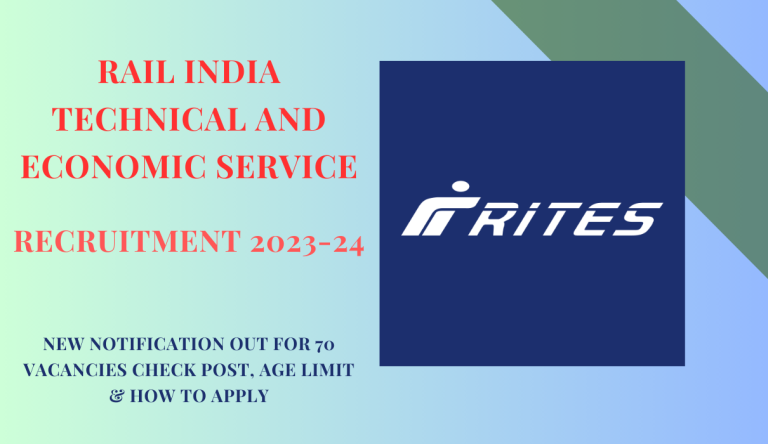 RITES Recruitment 2023-24 New Notification Out For 70 Vacancies Check Post, Age Limit & How To Apply