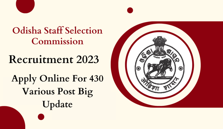 OSSC Recruitment 2023 Apply Online For 430 Various Post Big Update