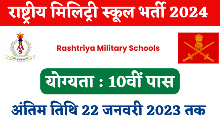 Rashtriya Military School Recruitment 2024 Notification Out For Cook Post Big Update