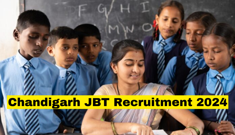 Chandigarh JBT Recruitment 2024 New Notification Out For 396 Various Post Big Update!!!