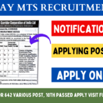 Railway MTS Recruitment 2025: Apply Online For 642 Various Post, 10th Passed Apply Visit Full Notification