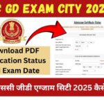 SSC GD Exam City 2025 : Download PDF Application Status and Exam Date एसएससी जीडी एग्जाम सिटी 2025 कैसे देखे