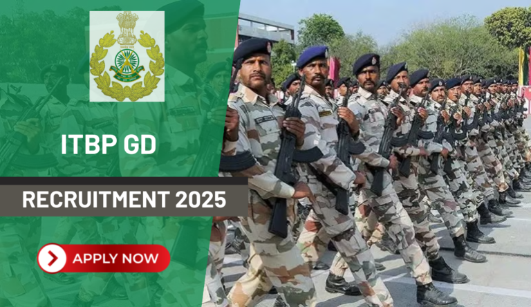 ITBP GD Recruitment 2025: Notification Out For Constable, SI, ASI Post, Check Eligibility