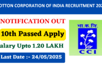 Cotton Corporation Of India Recruitment 2025: New Notification Out For Junior Assistant, MT, Salary Upto 1.20 Lakh
