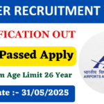 AAI ER Recruitment 2025 New Notification Out For 135 Various Post, Check Full Details
