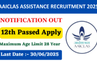 AAICLAS Assistance Recruitment 2025 New Notification Out For 166 Various, 12th Applied