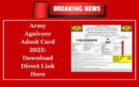 Army Agniveer Admit Card 2025 Download Direct Link Here