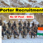 Army Porter Recruitment 2025 Notification Out For 600+ Various Post, Apply Online Now