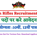 Assam Rifles Recruitment 2025 Notification Out For Various Post, Download Application Form