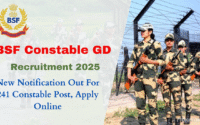 BSF Constable GD Recruitment 2025 New Notification Out For 241 Constable Post, Apply Online