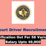 High Court Driver Recruitment 2025 New Notification Out For 58 Various Post, Salary Upto 49,900