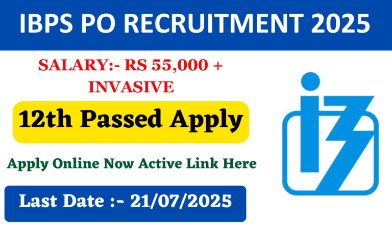 IBPS PO Recruitment 2025 New Notification For 5208 Various Post, Direct Apply Link
