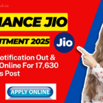 Reliance Jio Recruitment 2025 New Notification Out & Apply Online For 17,630 Various Post