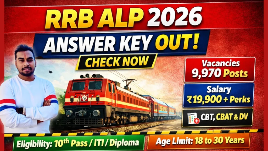 RRB ALP Answer Key 2026 Download Link – Check Response Sheet, Cut Off & Marks